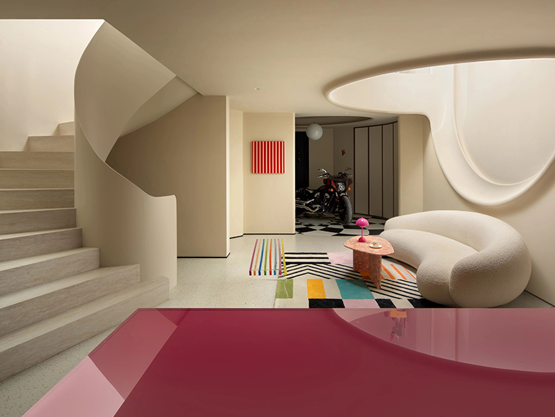 富春玫瑰园｜450㎡现代杭州别墅装修，为爱宠打造无界之家