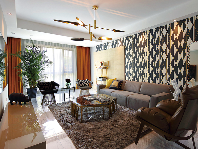 海德公园,轻奢风格,现代轻奢,别墅装修,别墅设计,别墅豪宅,尚层别墅装修