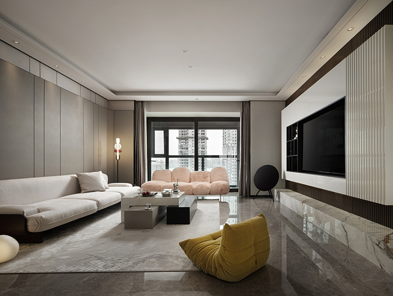 御玺滨江 | 250㎡现代简约大平层设计，未来主义复兴下的自然人文雅居