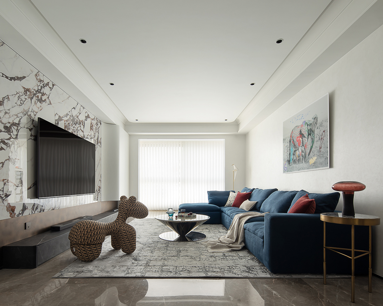 百汇园 | 182m²现代简约平墅装修，每一眼都是对家的浪漫注解