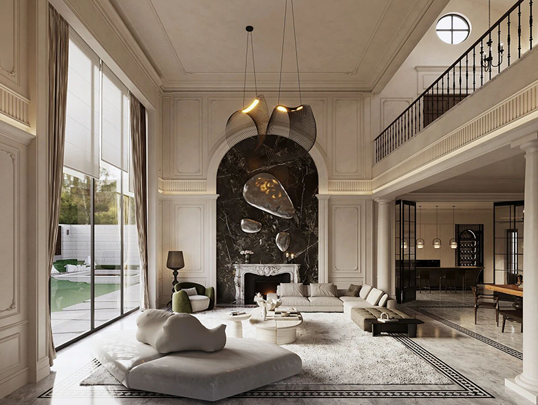 万科翡翠,美式风格,别墅装修,别墅装饰,别墅设计,别墅豪宅,尚层别墅装修