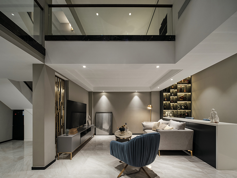 西府大院,轻奢风格,现代轻奢,别墅装修,别墅装饰,别墅设计,尚层别墅装修