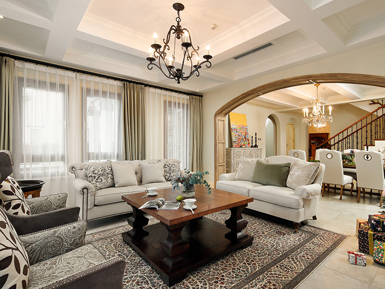 御湯山,美式風格,別墅裝修,別墅裝飾,別墅設計,別墅豪宅,尚層別墅裝修