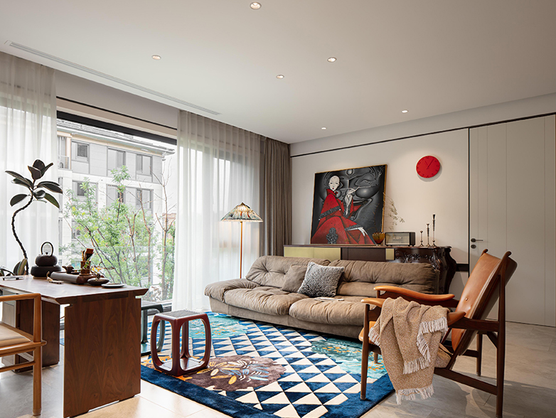 幸福里润园｜109㎡现代风别墅装修，融合多元美学