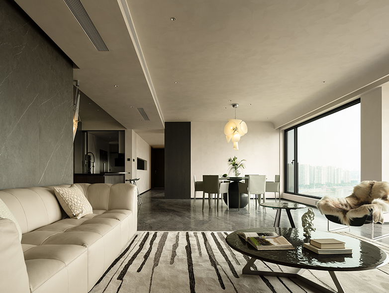 保利和悅濱江丨280㎡意式風(fēng)別墅裝修，邀江水入室共舞